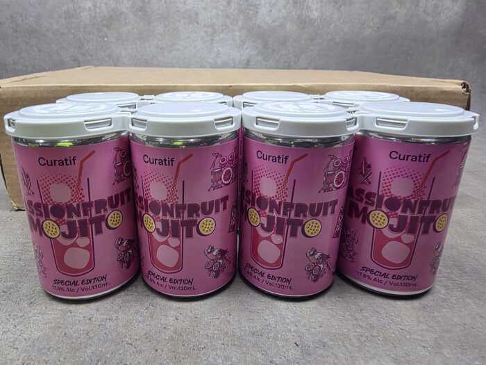 Curatif Passionfruit Mojito cocktails - 24 x 130ml cans