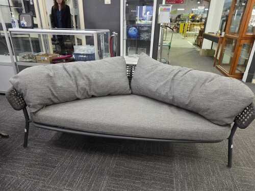 Talenti Moon//Alu two-seater Sofa Italian design and made for outdoor living
