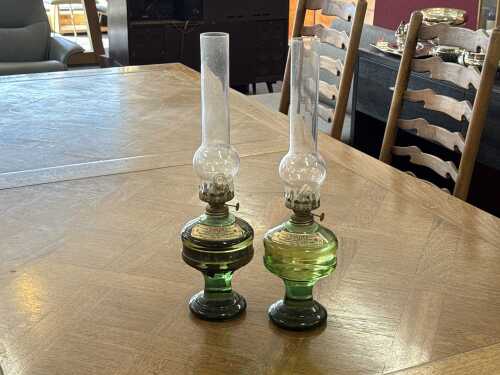 Pair of novelty Chianti bottles/kerosene lamps