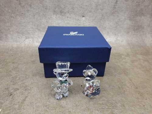 Swarovski Crystal Kris Bear 'Happy Together' figurine set