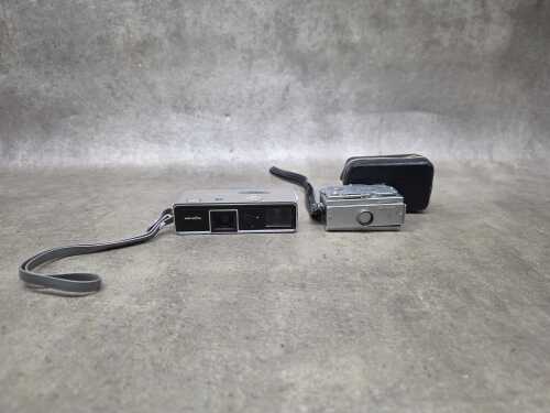 Two vintage Japanese subminiature film cameras