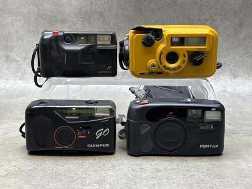 Four point and shoot film cameras