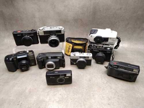 Assorted film cameras