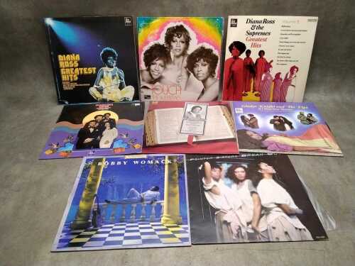 Eight Soul and Funk vinyl records