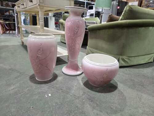 Capodimonte ceramic three piece suite