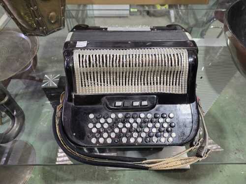 Vintage button accordion