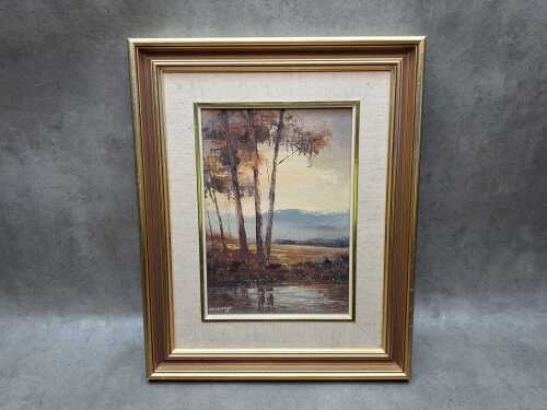 Wim Kortland (1923- ), Near Healesville, 1978. Oil painting on board