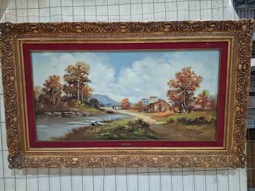 Valerio Rotini (1911 - ?), (European landscape), oil painting on canvas
