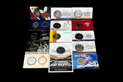 Group of Australian decimal mint 50 cent coins