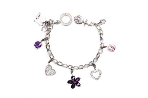 A Thomas Sabo charm bracelet in sterling silver