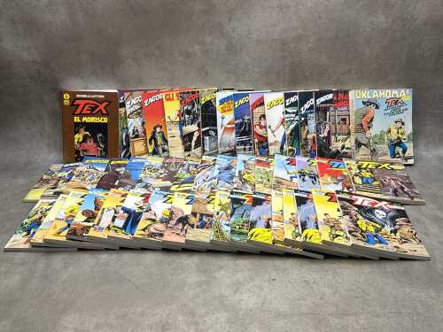 50+ Italian Tex western and Zagor comic books