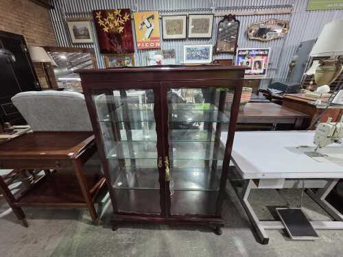 Australian-made timber display cabinet