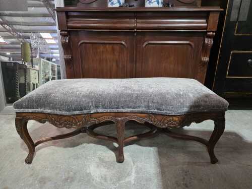 French mahogany footstool
