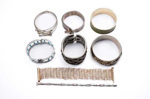 Collection of bangles and bracelets