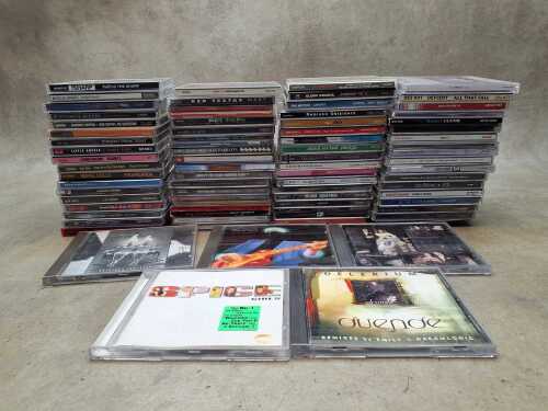 CDs including trance, house, pop