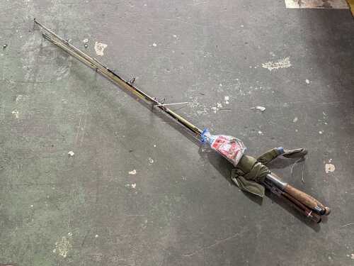 Two Jarvis Walker fishing rods together with lures