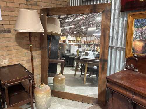 Reclaimed Timber Framed Mirror, Approx 2.5m