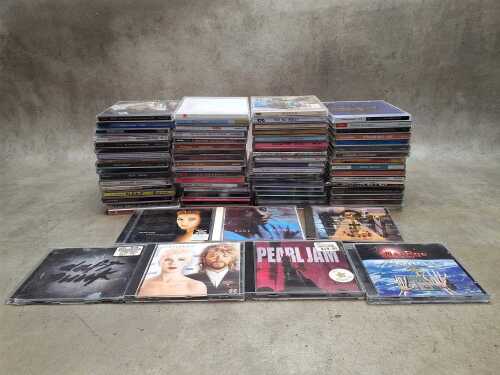 CDs including trance, house, pop