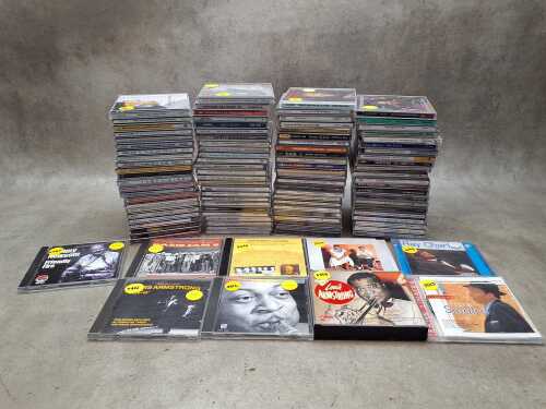 Jazz CDs, including Count Basie, Chris Barber, Ella Fitzgerald