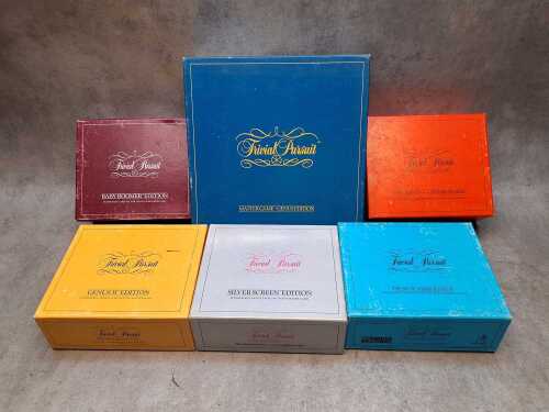 Parker Brothers Trivial Pursuit board game with expansion packs