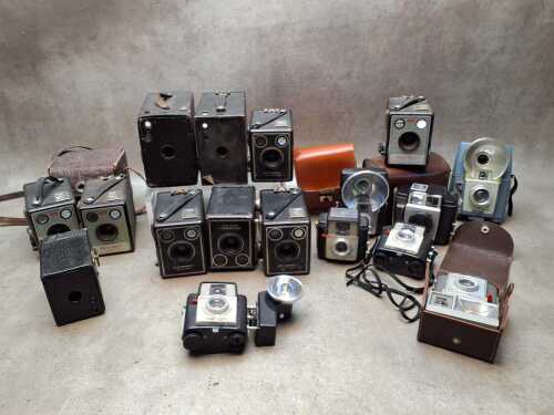 Collection of Kodak Brownie cameras