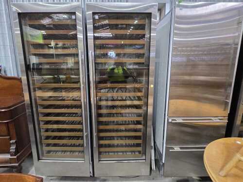 Sub-Zero 132 bottle integrated wine storage cabinet RRP $12,000-$14,000 (right-hand in picture)