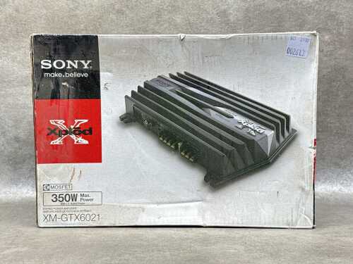 Sony Xplod car audio amplifier model XM-GTX6021