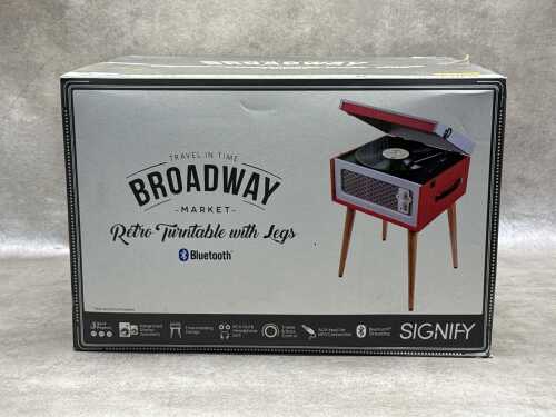 Signify Broadway retro style record player
