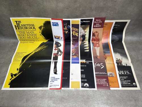 Eight vintage movie posters, including The Untouchables