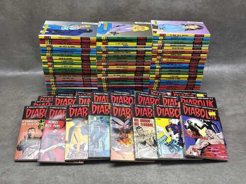 70+ Italian Diabolik comic books