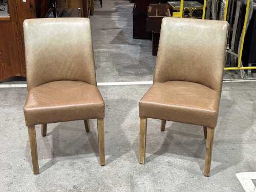 Pair of leather chairs