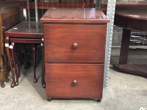Mahogany filing cabinet