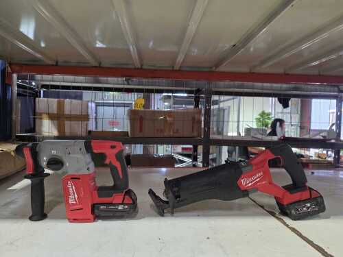 Milwaukee M18 cordless power tools and batteries
