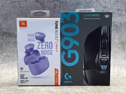 JBL Tune Buds & Logitech G903 Lightspeed gaming mouse