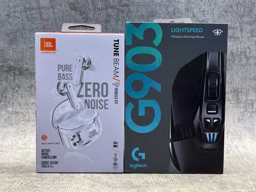 JBL Tune Beam & Logitech G903 Lightspeed gaming mouse