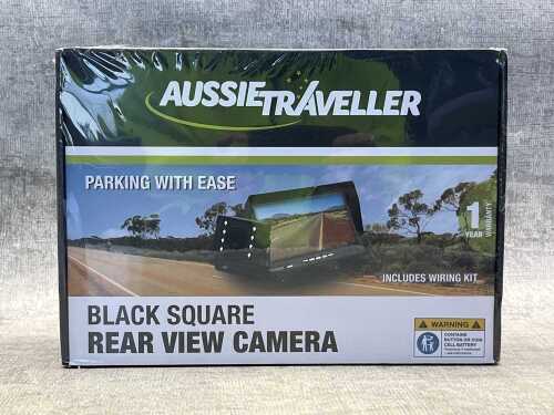 Aussie Traveller Black Square rear view camera