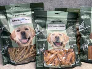 Five packs of Supercanin dog food 1kg - 2