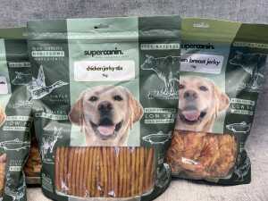 Five packs of Supercanin dog food 1kg - 3