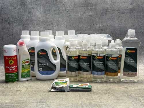 Group of Bosisto's cleaning products