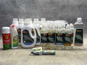 Group of Bosisto's cleaning products
