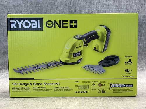 Ryobi 18V Hedge & Grass Shears Kit