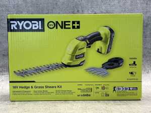 Ryobi 18V Hedge & Grass Shears Kit