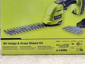 Ryobi 18V Hedge & Grass Shears Kit - 2