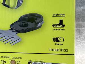 Ryobi 18V Hedge & Grass Shears Kit - 3