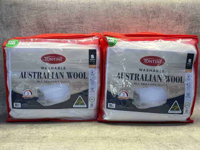 Two Tontine Australian wool quilts size S