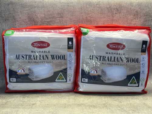 Two Tontine Australian wool quilts size S