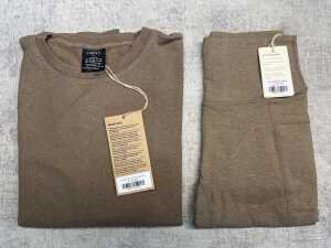 Zone hemp crew sweater & leggings size M
