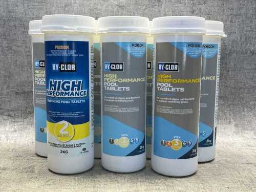 Seven Hy-Clor High Performance pool tablets