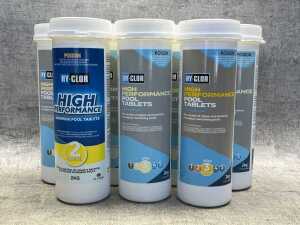 Seven Hy-Clor High Performance pool tablets