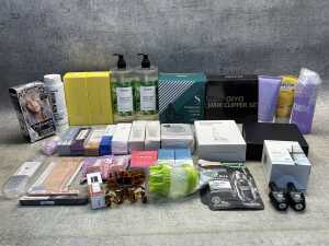 Group of beauty products